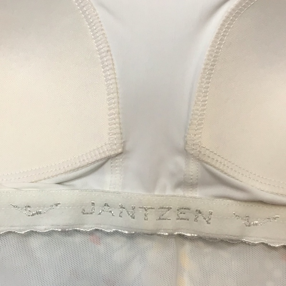 🔹Jantzen ‘Azure’ Tummy Control Ruched Hips High Neckline Open Sheer Back Sz.4 - Picture 10 of 12